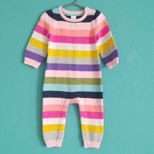NWT GAP Baby Multicolor Striped Sweater One-Piece